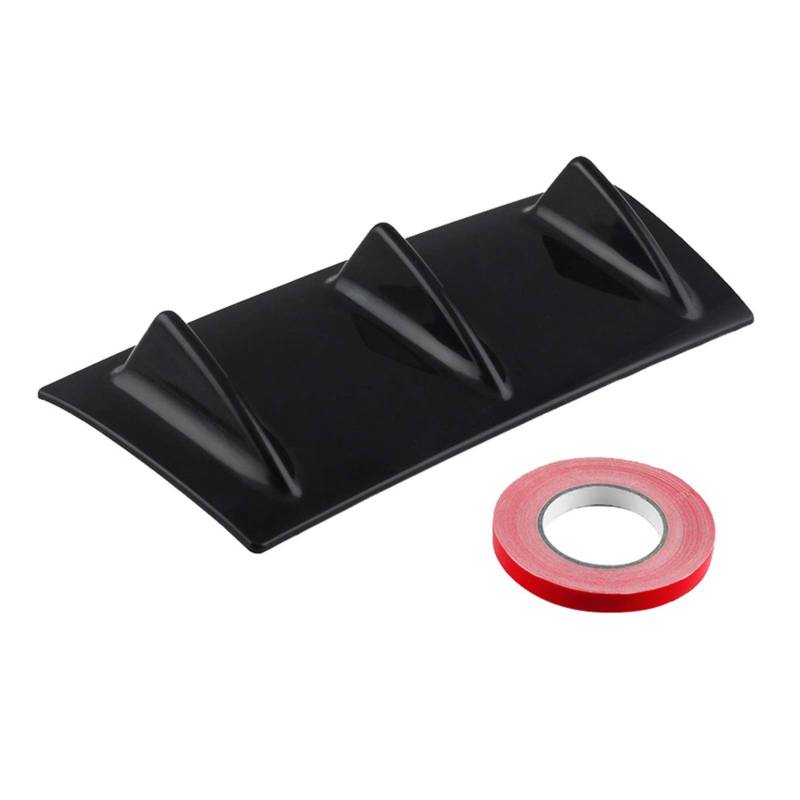MEXWLOP Auto-Universal-Heckstoßstangenlippendiffusor 3-7 Fin Schwarz glänzend ABS Auto-Diffusor Fin Style 36,5 * 15,2/58,4 * 15,2 cm Autospoilerverkleidung(36.5X15.2X30.5CM) von MEXWLOP