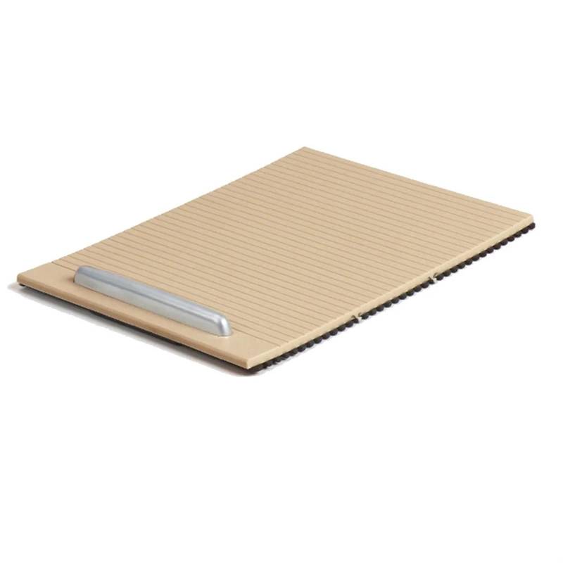 MEXWLOP Auto Wasserbecherhalter Abdeckung Armlehne Box Schiebeabdeckung Rollo Magotan, for, for Passat, for CC 3CD857503 Dunkelbeige Schiebeabdeckung für Mittelkonsole von MEXWLOP