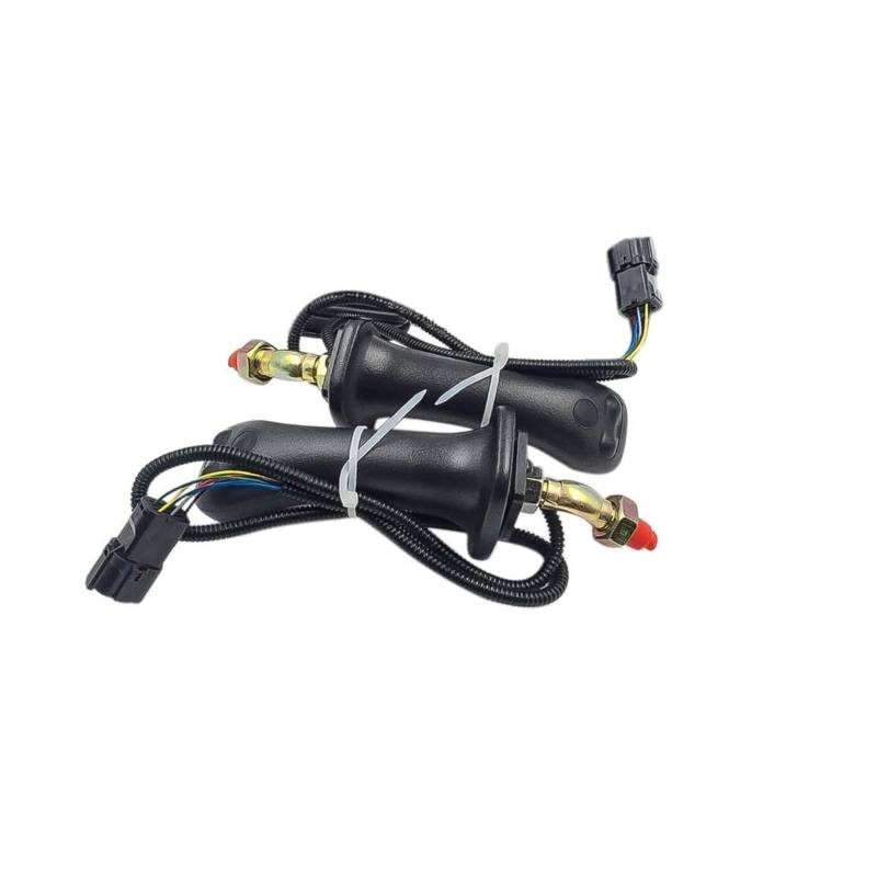 MEXWLOP [Autoreparaturteile] Baggerzubehör for 225-9215-9 Joystick-Griff mit DREI Tasten und Stecker [Einfach auszutauschen] Joystick zur Baggersteuerung von MEXWLOP