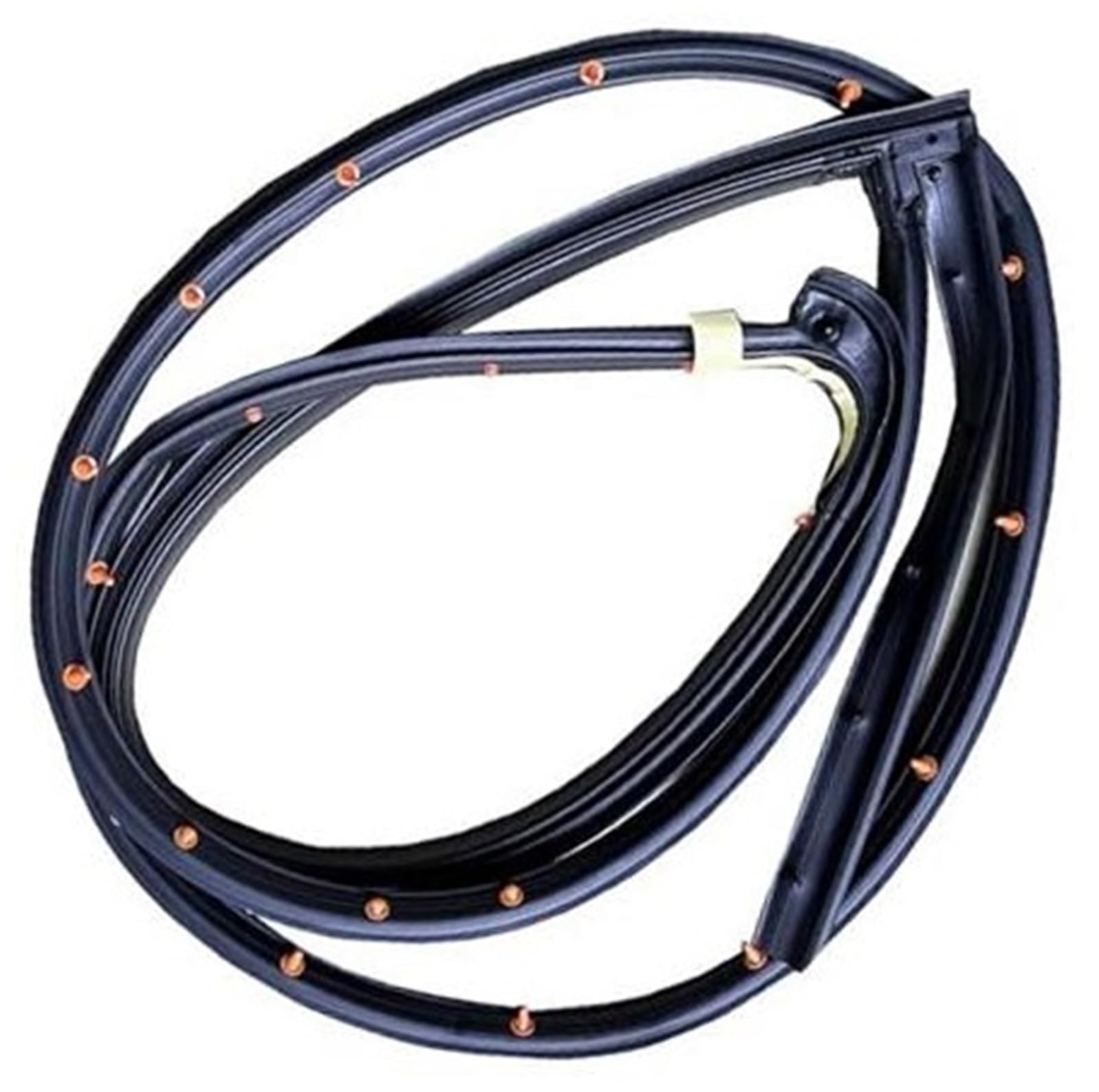 MEXWLOP Autotürkantenschutz, for Hyundai, for Veloster 5.0 2012-2017 82130-2V000 82140-2V000 83140-2V000 Karosserietürgummi Autotürkantenschutz(Black Rear Right) von MEXWLOP