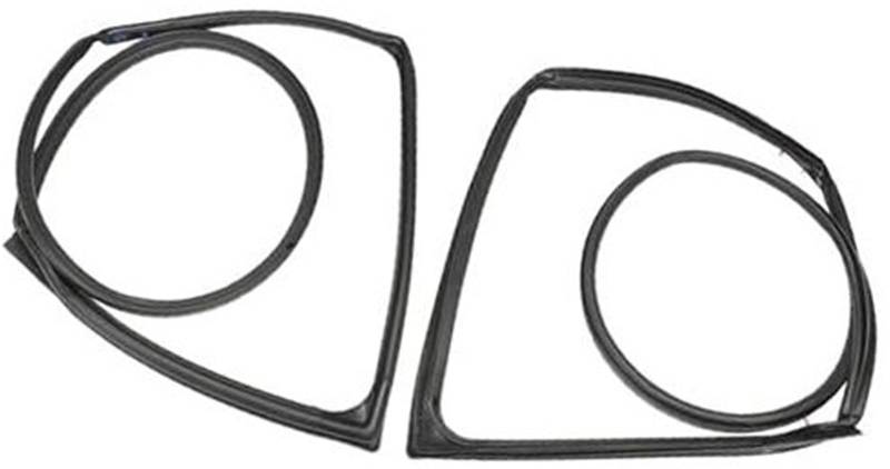 MEXWLOP Autotürkantenschutz, for Jeep, for Wrangler JK 2007-2018, 2-teilige Vordertürdichtungsverkleidung, Fahrer-/Beifahrerseitentür-Dichtungsleiste 55395274AW 55395275AW Autotürkantenschutz von MEXWLOP