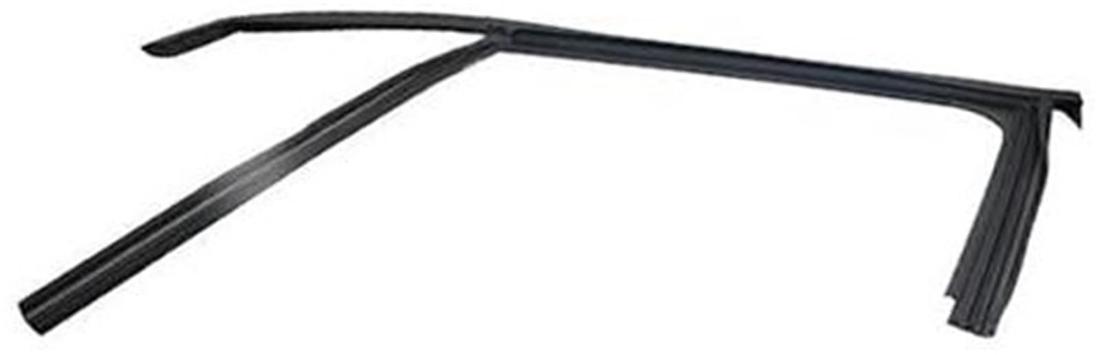 MEXWLOP Autotürkantenschutz, for Peugeot, 208 2008 4-türige Autofenster Obere Gummileiste Abdichtung Türglasheber Führungsnut Autotürkantenschutz(Black Front Left) von MEXWLOP