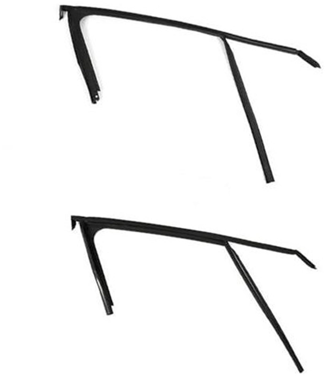 MEXWLOP Autotürkantenschutz Autofenster Obere Gummileiste Abdichtung Türglasheber Führungsnut Schmutzfängerdichtung, for Peugeot, 2008 Autotürkantenschutz(Black Front Set) von MEXWLOP