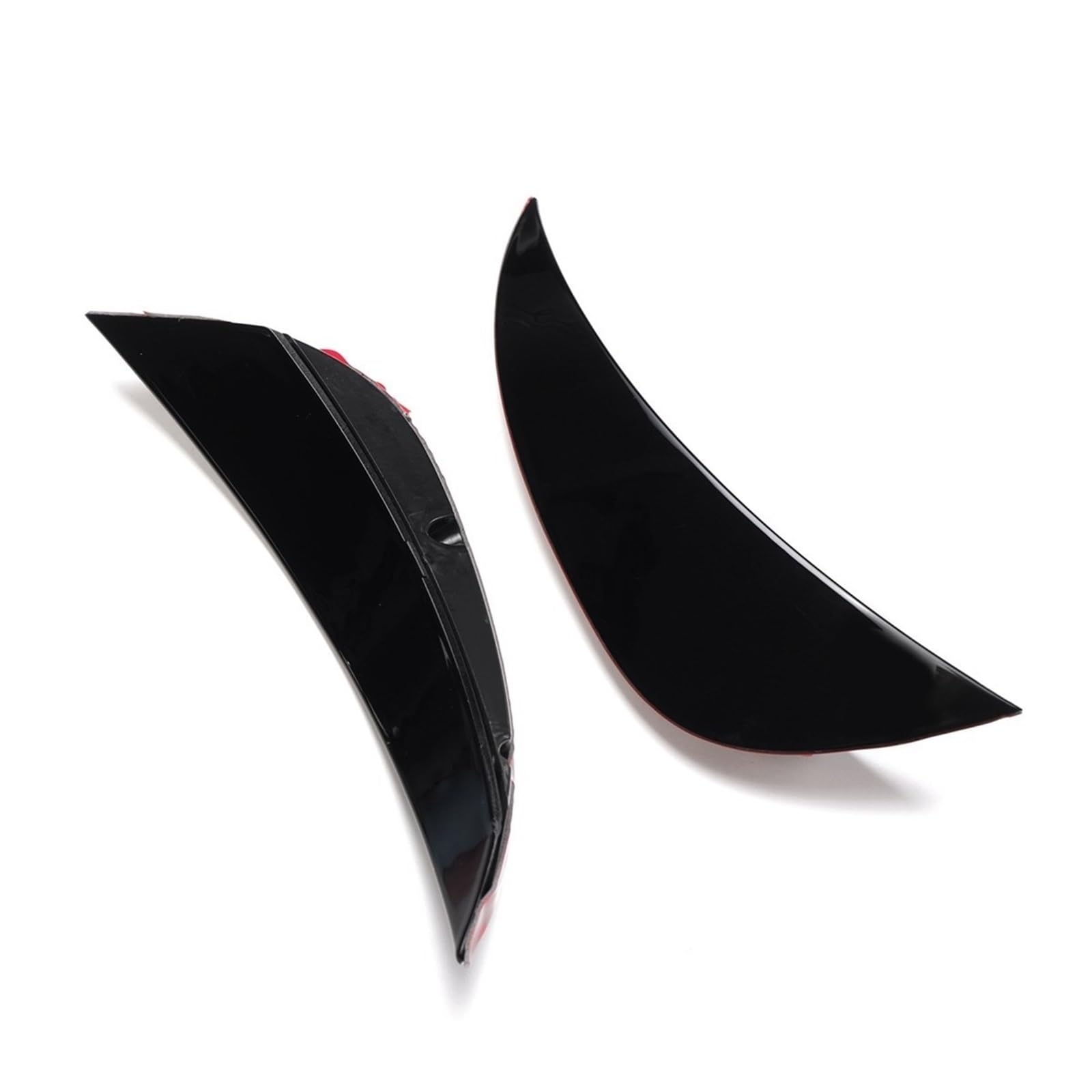 MEXWLOP Canard Spoiler Splitter Frontstoßstange seitlich Atmungsaktiv Rahmenverkleidung Lippenspoiler, for Mercedes-Benz, C-Klasse W205 AMG 2015-2018 Autospoilerverkleidung von MEXWLOP