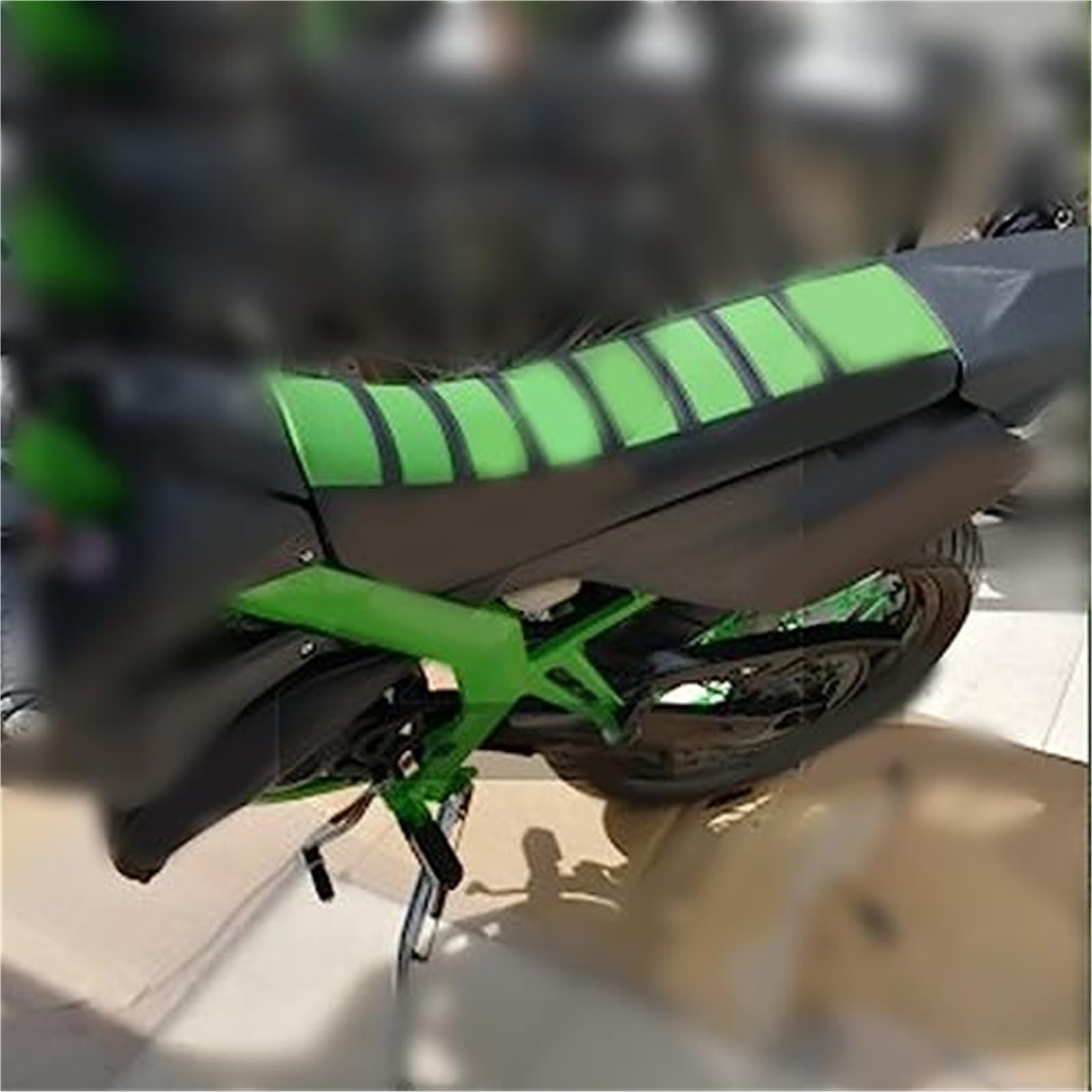 MEXWLOP Gummi weich, for Sitz, Abdeckung Dirt Bike, for YZ 250F 400F 426F 450F WR250F WR400F WR426F WR450F YZ 250 FX X 450FX Zubehör Motorrad-Sitzbezug(Green) von MEXWLOP