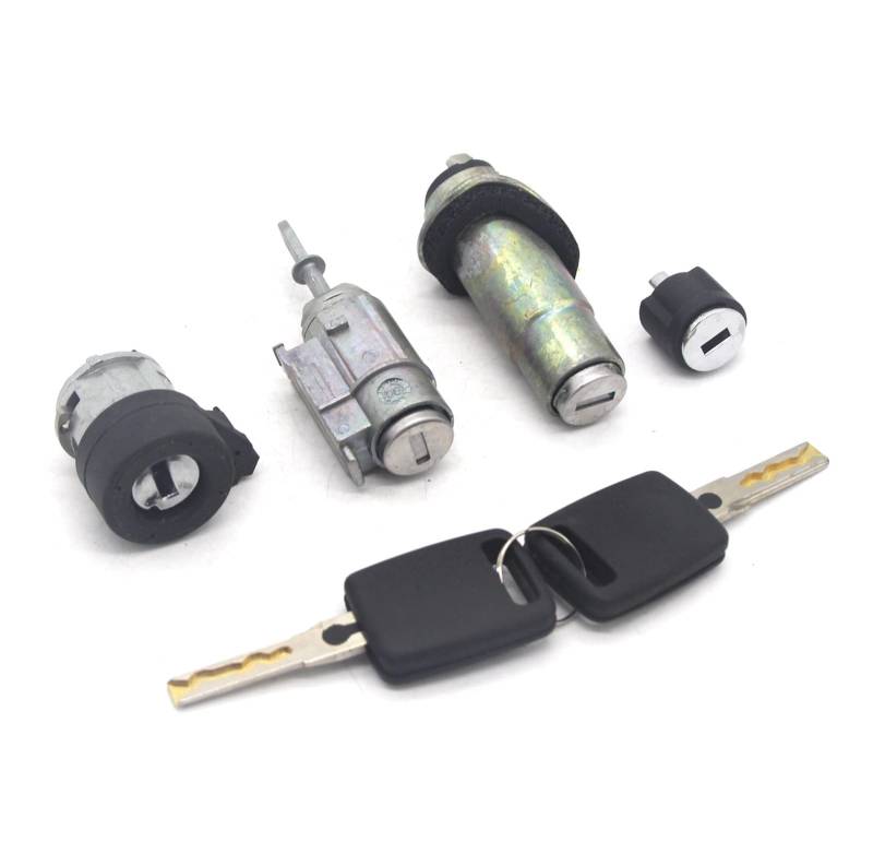 MEXWLOP KOMPLETTES Schloss-Set ZÜNDSCHALTER Linke TÜR KOFFERRAUMSCHLOSS-Zylinder, for, A6 C5 4B 4D0905855G 4B0905851B von MEXWLOP