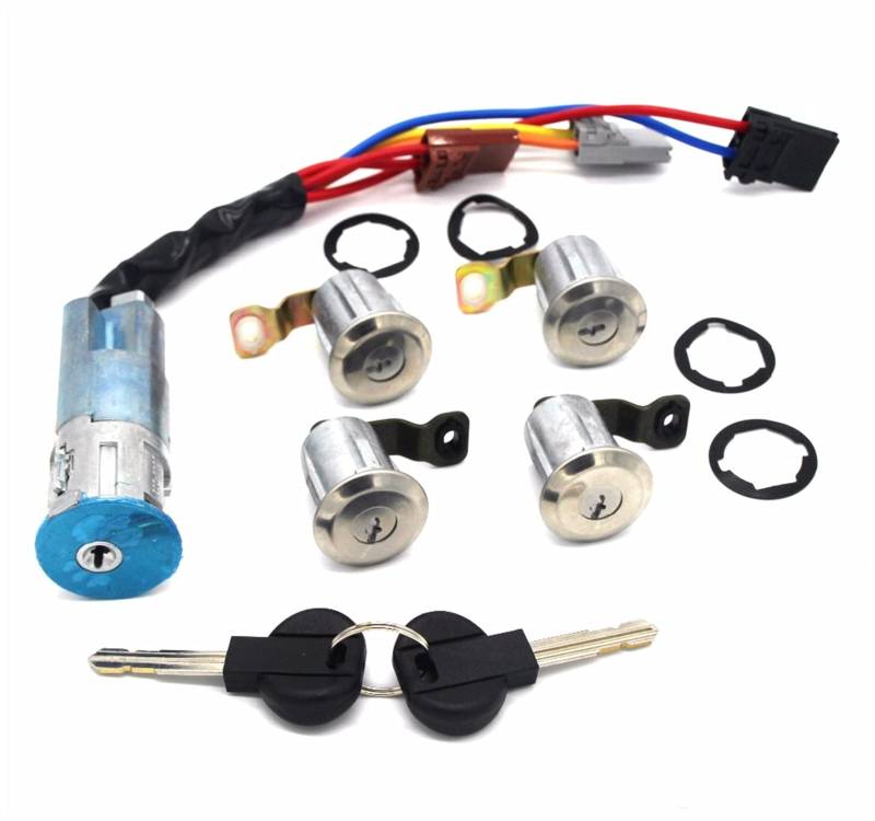 MEXWLOP KOMPLETTSATZ ZÜNDSCHLOSS TÜRSCHLOSSZYLINDER MIT 2 SCHLÜSSELN, for Citroen, BERLINGO XSARA Picasso 1999-2005, for Partner, 1996-2008 9170G3 252522 von MEXWLOP