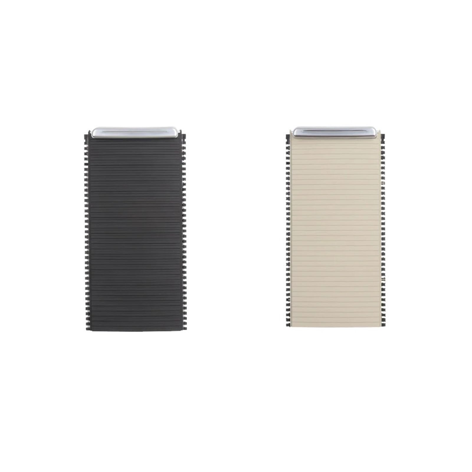 MEXWLOP Konsole Schiebeläden Becherhalter Rollo Abdeckung Armlehne Box Trim Ring Streifen Beschichtung Teile, for, for Volvo, XC60 V60 S60 S60L Schiebeabdeckung für Mittelkonsole(Beige) von MEXWLOP