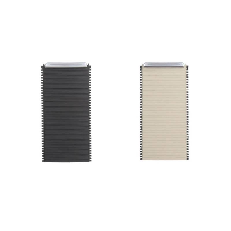 MEXWLOP Konsole Schiebeläden Becherhalter Rollo Abdeckung Armlehne Box Trim Ring Streifen Beschichtung Teile, for, for Volvo, XC60 V60 S60 S60L Schiebeabdeckung für Mittelkonsole(Beige) von MEXWLOP