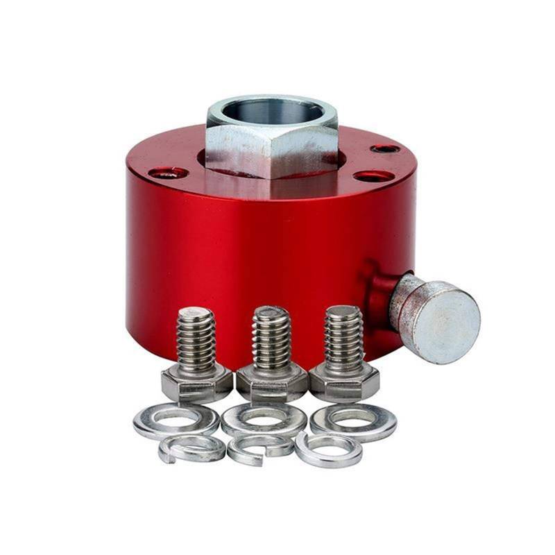 MEXWLOP Lenkrad Schnellverschluss Trennen Hub 3/4 Zoll Welle PushButton 3 Loch Lenkung Auto-Lenkradnabe(Red) von MEXWLOP