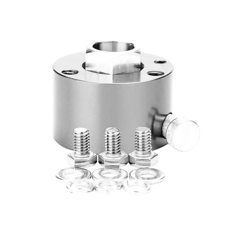 MEXWLOP Lenkrad Schnellverschluss Trennen Hub 3/4 Zoll Welle PushButton 3 Loch Lenkung Auto-Lenkradnabe(Silver) von MEXWLOP