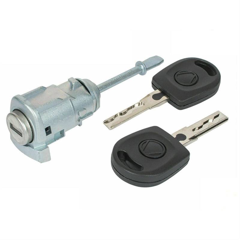 MEXWLOP Linker Ringt-Fahrertür-Schließzylinder, for Seat, Cordoba Ibiza III 6L3837167B 6L3837168B 2002-2008(RINGT2 x Key) von MEXWLOP