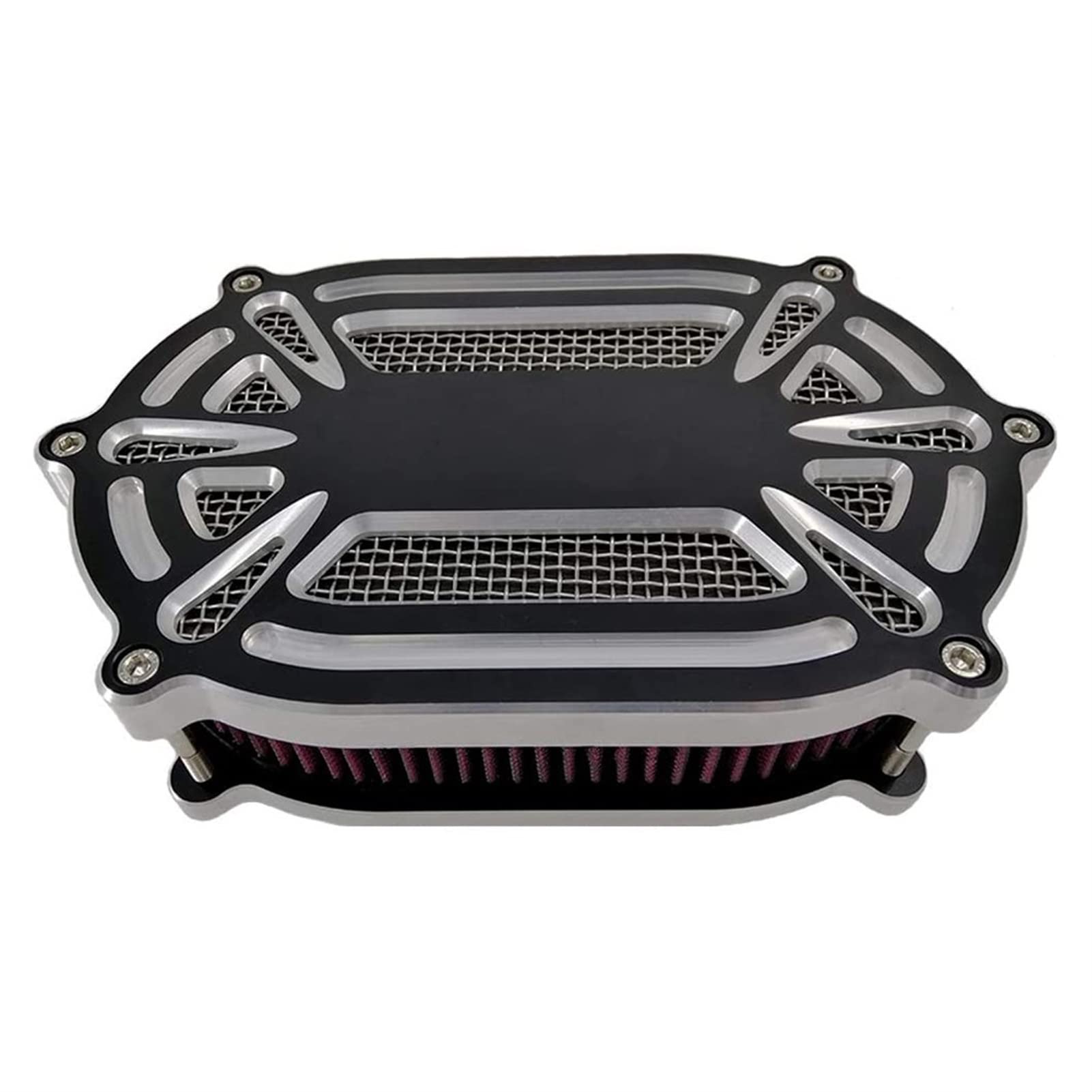 MEXWLOP Luftfilter-Ansaugfilter for Motorrad, CNC-Schnitt-Kit, schwarz, for Harley, Dyna 2000–2017, Softail 2000–2015, Touring 2000 2001 2002 2003 2004 2005 2006 2007, FitmentB Lufteinlassfilter für M MEXWLOP Luftfilter-Ansaugfilter for Motorrad, CNC-Schnitt-Kit, schwarz, for Harley, Dyna 2000–2017, Softail 2000–2015, Touring 2000 2001 2002 2003 2004 2005 2006 2007, FitmentB Lufteinlassfilter für M von MEXWLOP