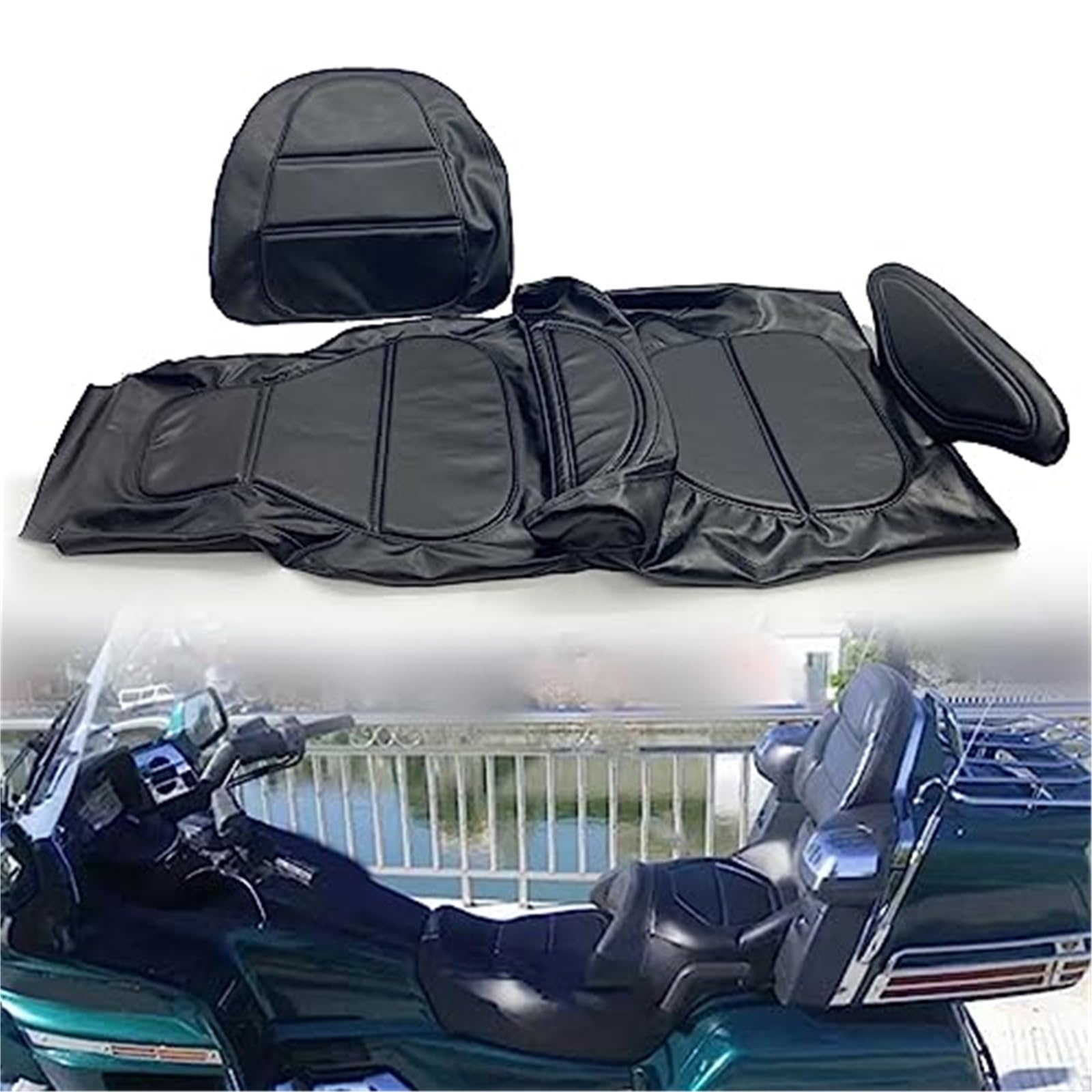 MEXWLOP Motorrad, for Golden Wing GL1500 GL 1500, for Sitz, Abdeckung PU, for Sitz, Abdeckung Zubehör Motorrad-Sitzbezug MEXWLOP Motorrad, for Golden Wing GL1500 GL 1500, for Sitz, Abdeckung PU, for Sitz, Abdeckung Zubehör Motorrad-Sitzbezug von MEXWLOP