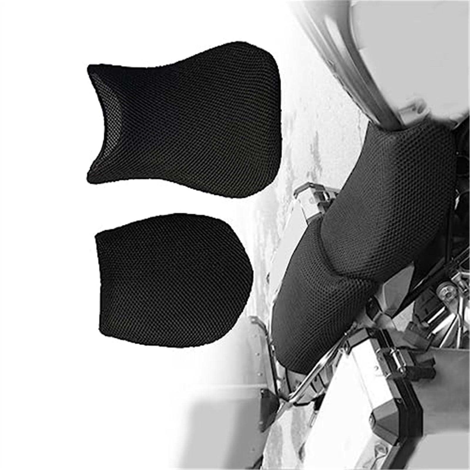 MEXWLOP Motorrad, for Sitz, Abdeckung Kissenschutz Wasserdichtes Isolationsnetz, for, R1250R R1250RT R1250RS R1250GS 2019- Zubehör Motorrad-Sitzbezug(Black R1250gs ADV) von MEXWLOP