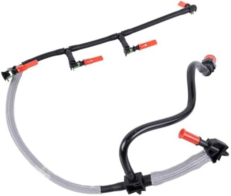 MEXWLOP Rücklaufschlauch for Einspritzdüsen, kompatibel mit Transit Mk7 Mk8 2.2 TDCI RWD Defender, Ersatz for 1761932 BK3Q9K022AG, Überlauf-Rücklaufschlauch for Einspritzdüsen Kraftstoffrücklaufschlau von MEXWLOP