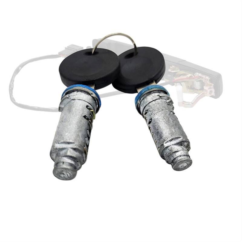 MEXWLOP Schlüssel Schließzylinder, für, for VW, für, for Passat Außentürgriff-Reparatursatz 357837205A 357837205AS 357837206A 357837206AS Gummipolster(2 Keys and 2 Lock cy) von MEXWLOP