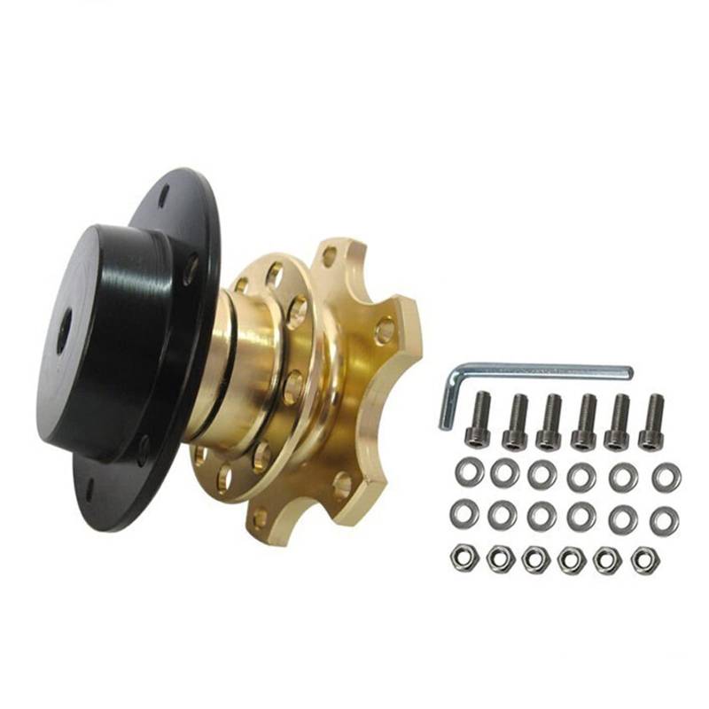MEXWLOP Schnellspanner Snap Off Hub Adapter Auto Sport Lenkrad, for Seat, 2001-2006 EP-CA0011G Auto-Lenkradnabe(Gold) von MEXWLOP