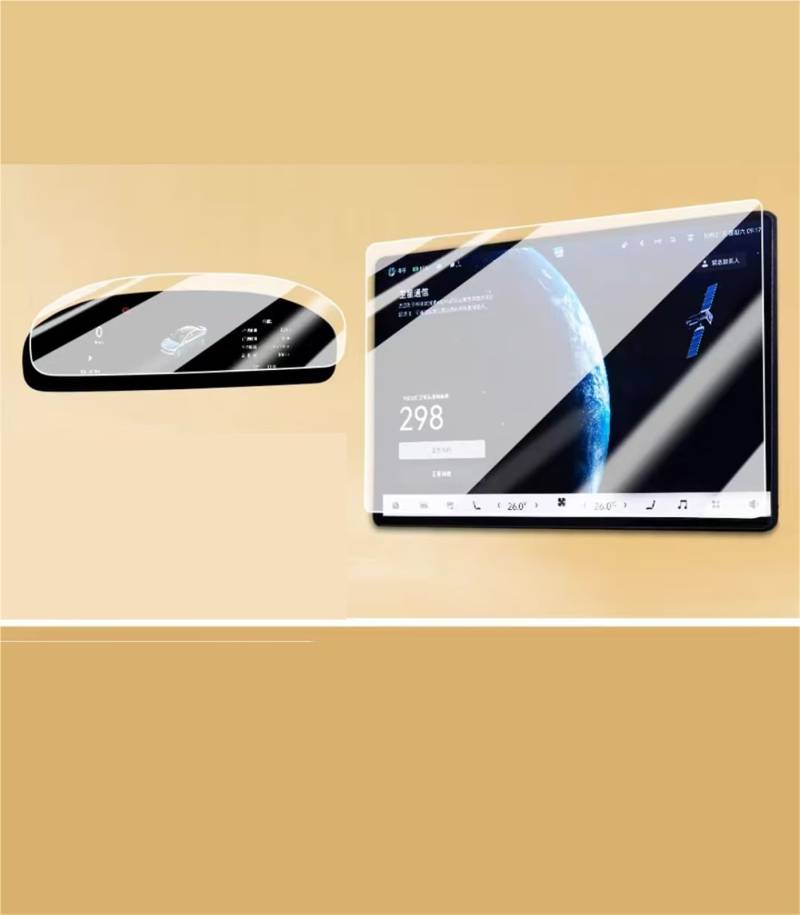 MEXWLOP Schutzfolie aus gehärtetem Glas for Zeekr, 001 2024 2025, GPS-Navigationssystem und Armaturenbrett, Schutzfolie for LCD-Bildschirm Blendfreie Autoscheibenfolie von MEXWLOP