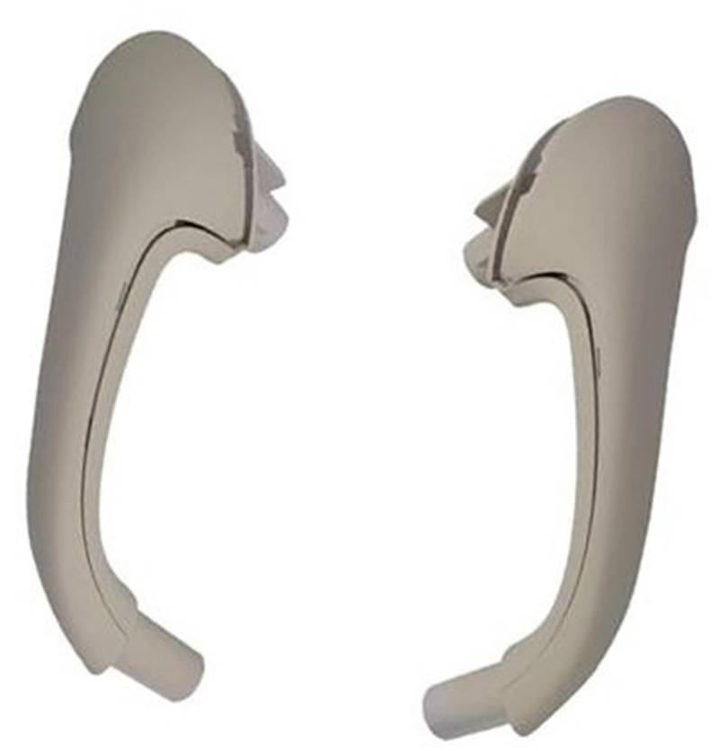 MEXWLOP Schwarz Beige Grau Auto Vorne Innen Tür Pull Träger Abdeckungen Griffe Trim, for Mercedes-Benz, W203 C-Klasse 2038101551 Autotür-Zuziehgriff(Alpaca Gray-Front) von MEXWLOP