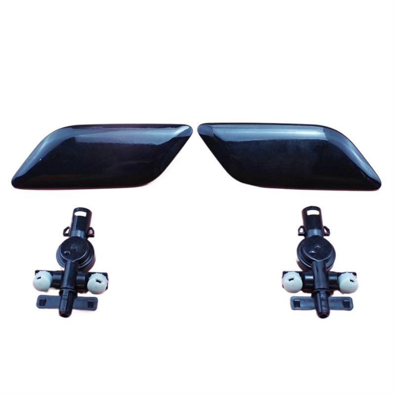 MEXWLOP Schwarze Scheinwerfer-Scheinwerfer-WASCHANLAGE DÜSE Jet-DECKELKAPPE Abdeckung mit Stecker, for, for, for Toyota, for Camry 2009-2011 85045-33060 85044-33070 Kappe für Scheinwerferwaschdüse(P von MEXWLOP