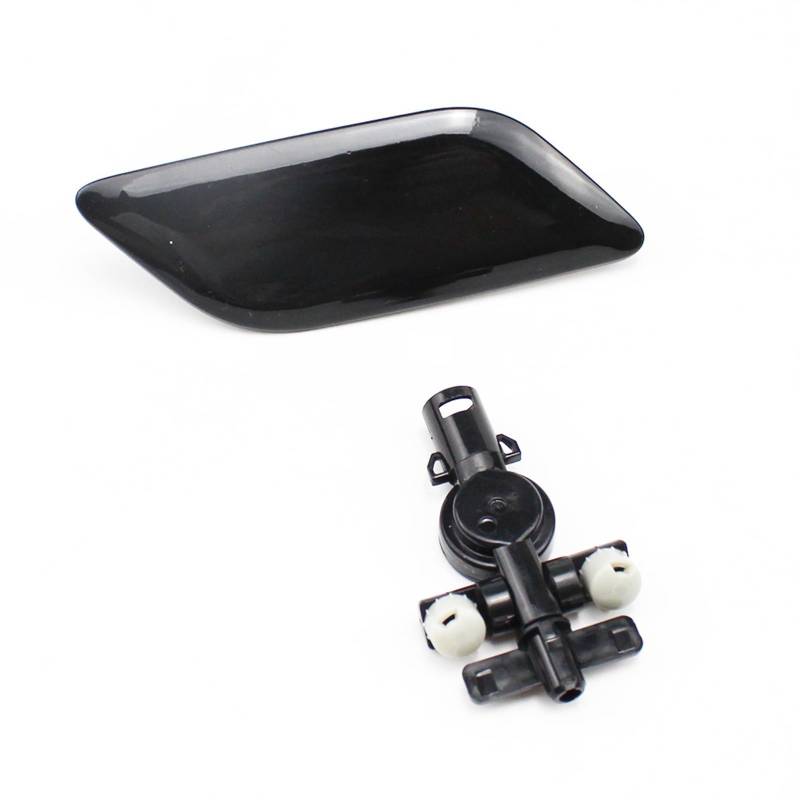 MEXWLOP Schwarze Scheinwerfer-Scheinwerfer-Waschdüsendeckelkappe mit Stecker 85045-33060 85044-33070, for, for Toyota, for Camry 09-11 Kappe für Scheinwerferwaschdüse(Right Side) von MEXWLOP