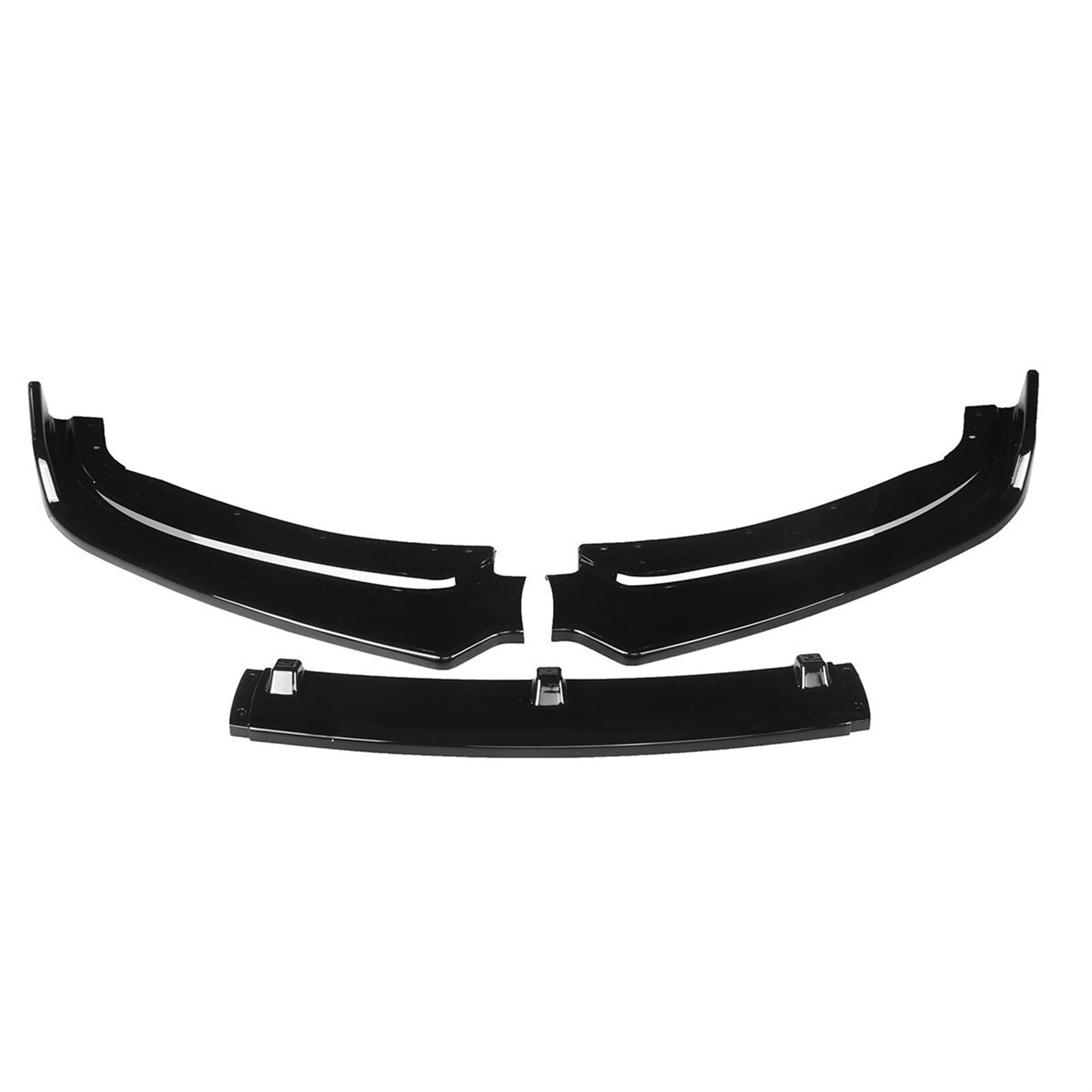 MEXWLOP Schwarzer Carbon-Look, Auto-Frontstoßstangen-Lippensplitter, Kinn-Stoßstangen-Body-Kits, Spoiler, for, 3er-Serie F30 2012 2013 2014 2015 Frontstoßstangenlippe(Glossy Black) von MEXWLOP