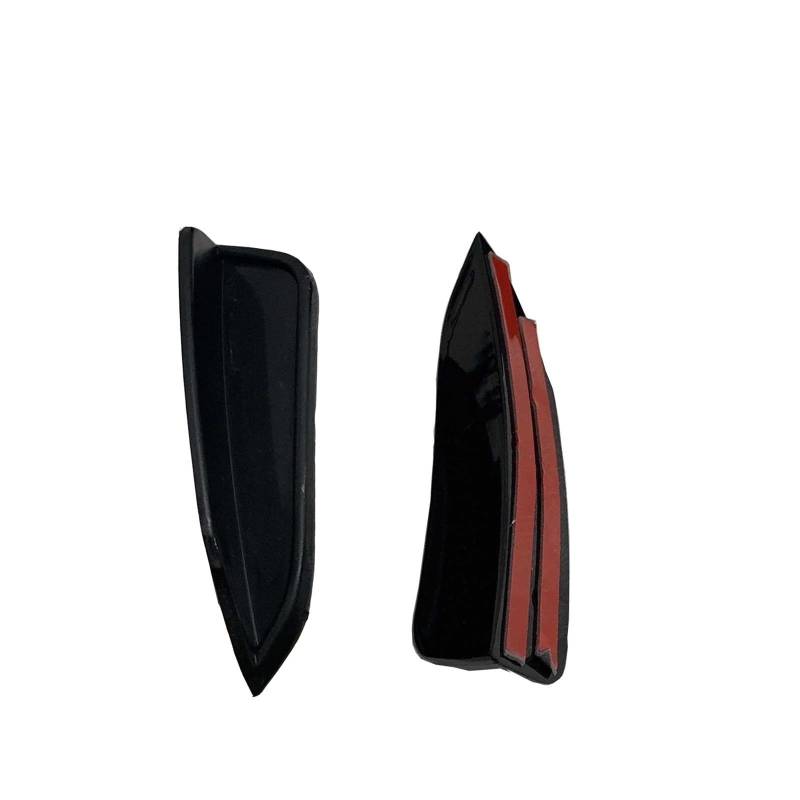 MEXWLOP Seitliche Lüftungsschlitzverkleidung for die vordere Stoßstange, for VW, for Golf, 7 GTI 2013-2016 Schwarzer Auto-Ansaugrahmen-Kühlergrill-Splitter-Spoiler-Canard-Lippe Nebelscheinwerferabdeck von MEXWLOP