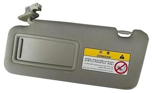 MEXWLOP Seitliche Sonnenblende, for Mazda, for CX-5 Cx5 2012-2024 Auto vorne graue Sonnenblende Panel mit Make-up-Spiegel Licht Sonnenblende vordere seitliche Sonnenblende Auto-Sonnenblende von MEXWLOP
