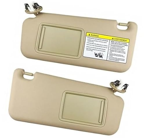 MEXWLOP Seitliche Sonnenblende, for RAV4, 2006-2013 Autoinnenraum-Sonnenblende vorne mit Make-up-Spiegelbeleuchtung Sonnenblende 74320-42501-B2 74310-42452-B2 Seitliche Sonnenblende vorne Auto-Sonnenb von MEXWLOP