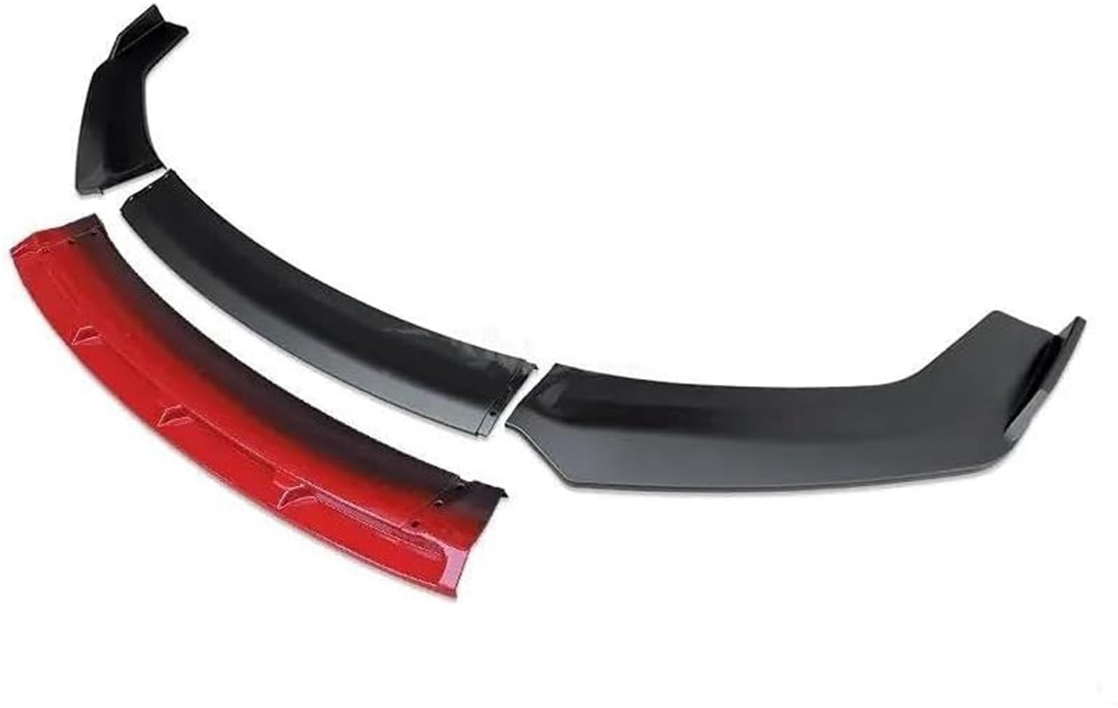 MEXWLOP Splitter, for VW, for Passat, B7 Stoßstangenspoiler 2010-2014 Frontschürzensplitter Carbon-Schutzplatte Lippe Typ D Kinnschaufel Body Kit Lippensplitter(Carbon-Oberfläche-rot) aerodynamische S von MEXWLOP