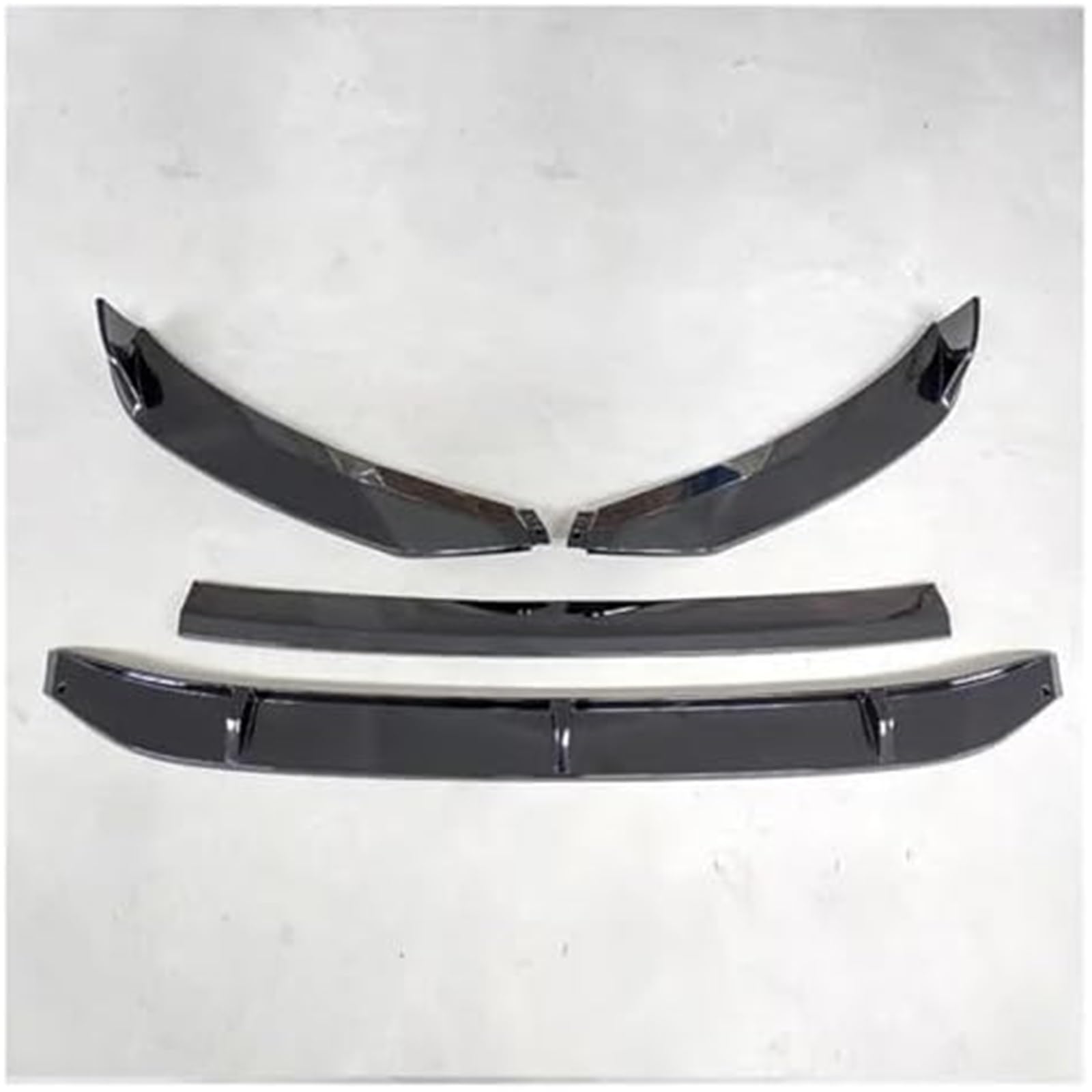 MEXWLOP Splitter, for VW, for RTEON CC 2019 2020 Frontstoßstangen-Spoilerschutzplatte Lippenkörper-Kit Carbon-Oberflächen-Dekorstreifen Kinnschaufel-Lippensplitter(Mattschwarz) aerodynamische Stoßstan von MEXWLOP