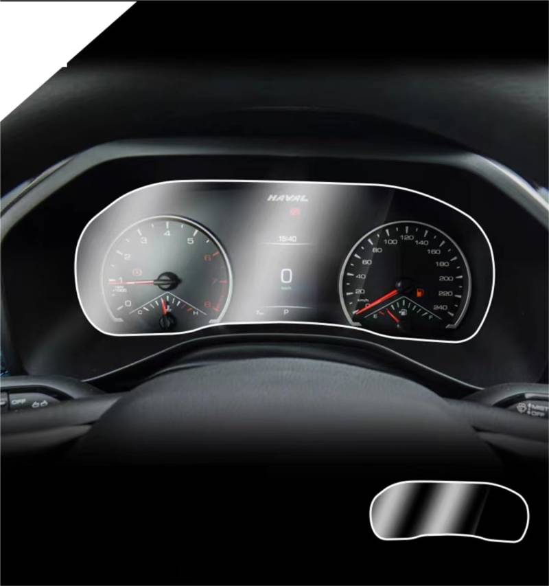 MEXWLOP TPU-Bildschirmschutzfolie, for Haval, Jolion 2021 2022 2023, Bildschirmschutzfolie for das Armaturenbrett Blendfreie Autoscheibenfolie(Style B) von MEXWLOP
