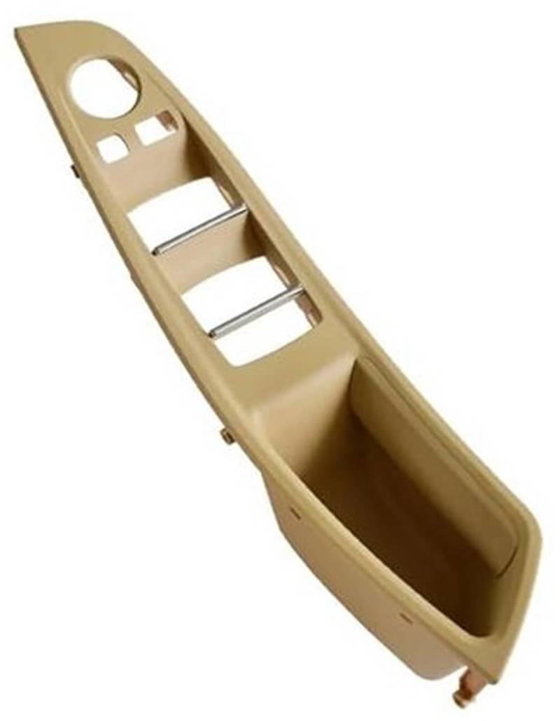 MEXWLOP Top ABS Armlehne Innentüren Griff Panel Pull Trim LHD, for, 5 Serie F10 F11 520i 528i 525d 535i Schwarz Beige 51417225858 Autotür-Zuziehgriff(Beige-Panel) von MEXWLOP