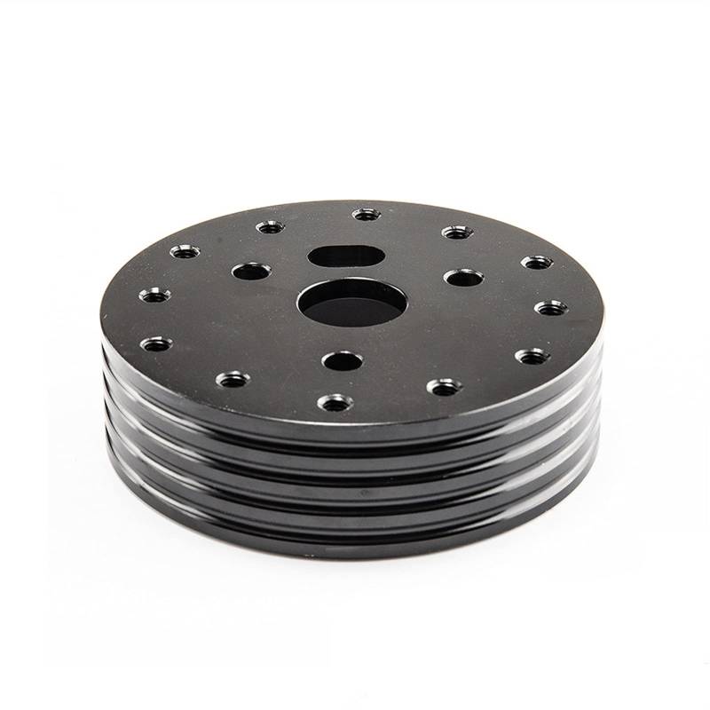MEXWLOP Universal 0,5 in 1 in Lenkrad Zu Grant 3 Loch Hub Spacer Pad 6 Loch Adapter Auto Zubehör Auto-Lenkradnabe(1in-Black) von MEXWLOP
