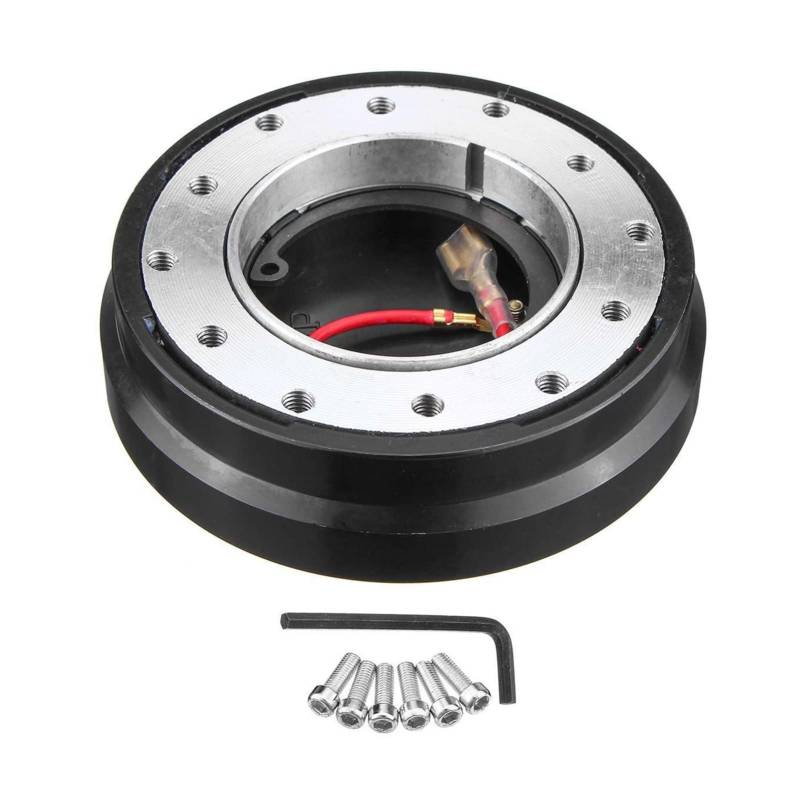 MEXWLOP Universal Aluminium Auto Lenkrad Quick Release Hub Naben Adapter Snap Off Boss Kit Dünne Kurze Stytle Auto-Lenkradnabe von MEXWLOP