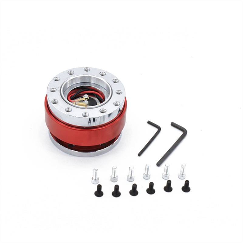 MEXWLOP Universal Aluminium Lenkrad Snap Off Schnellspanner Hub Adapter Boss Kit Auto-Lenkradnabe von MEXWLOP