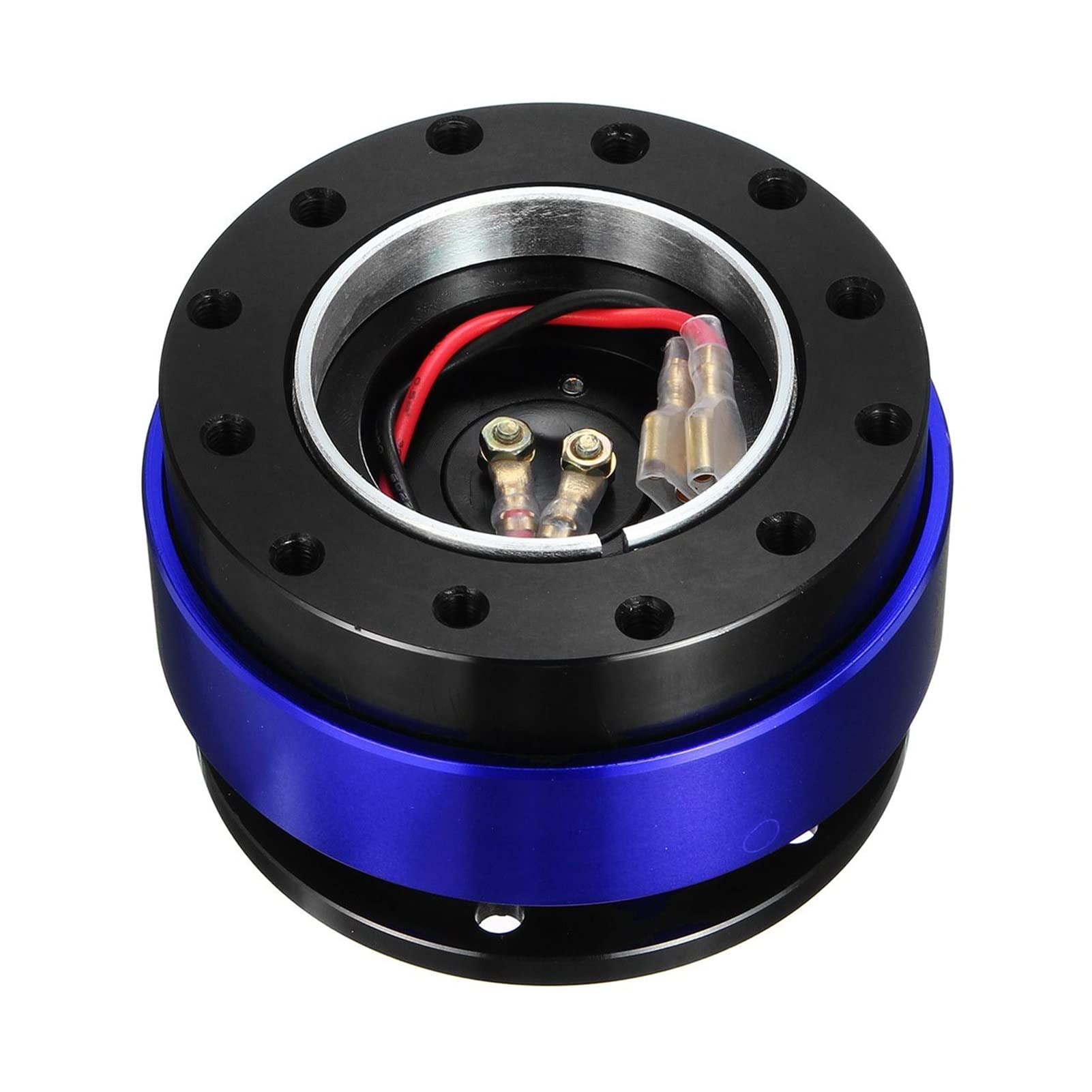 MEXWLOP Universal Auto Auto Quick Release Lenkrad Snap Off Hub Adapter Boss Kit Aluminium 6 Loch Auto-Lenkradnabe(Blue) von MEXWLOP