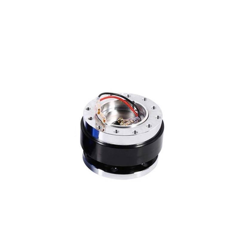MEXWLOP Universal Auto Auto Quick Release Lenkrad Snap Off Hub Adapter Boss Kit Aluminium Auto-Lenkradnabe(Black) von MEXWLOP