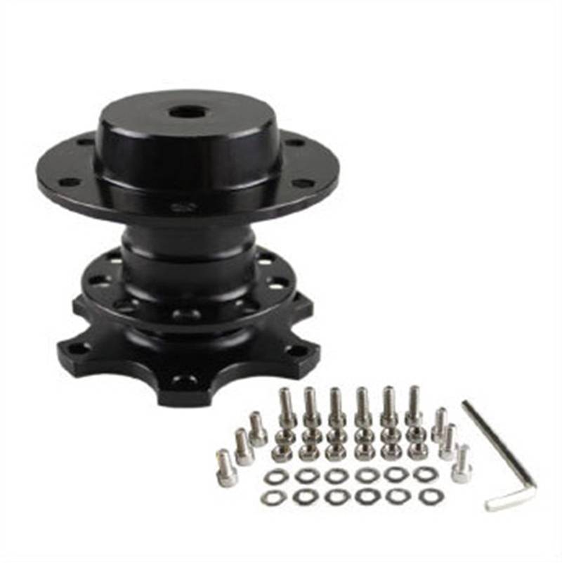 MEXWLOP Universal Lenkrad Schnellspanner Naben Boss Kit Radnabenadapter 6 Loch Lenkradnabe Auto-Lenkradnabe(Black) von MEXWLOP