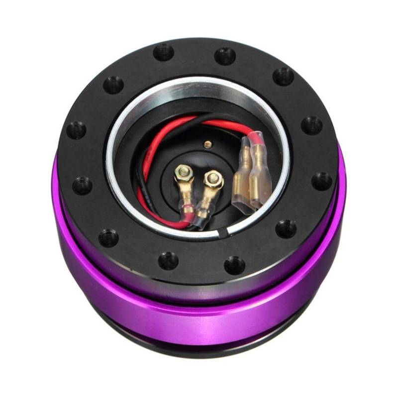 MEXWLOP Universal Lenkrad Snap Off Quick Release Hub Adapter Boss Kit 6061 T6 Bittet Aluminium Auto-Lenkradnabe(Purple) von MEXWLOP