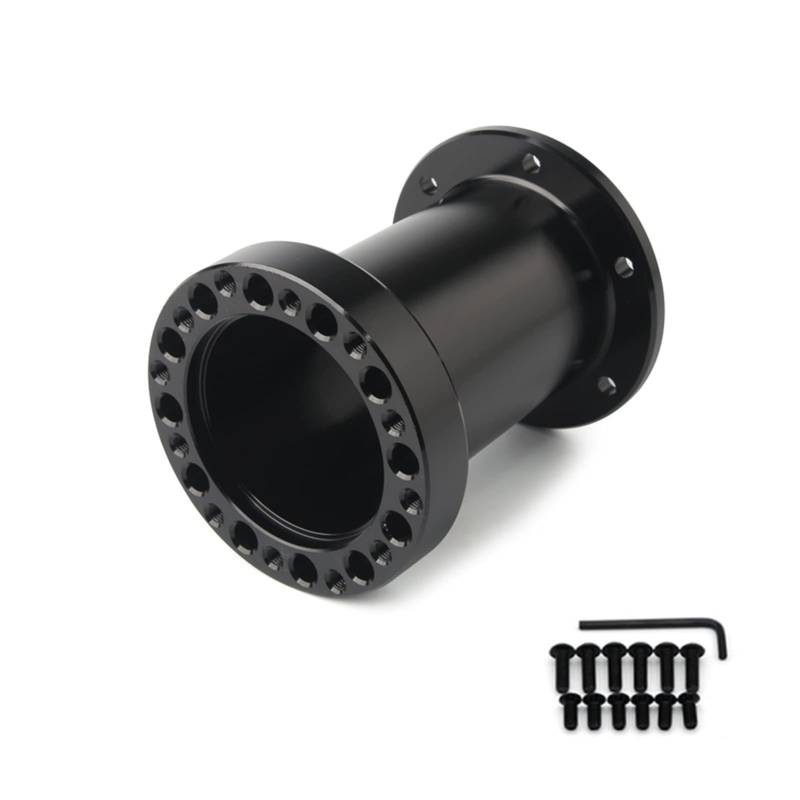 MEXWLOP Universal Lenkradnaben-Abstandshalter 12/51/76/101 mm Lenkradnaben-Boss-Kit Adapter Spacer Schwarz Auto-Lenkradnabe(FXP-DG101) von MEXWLOP