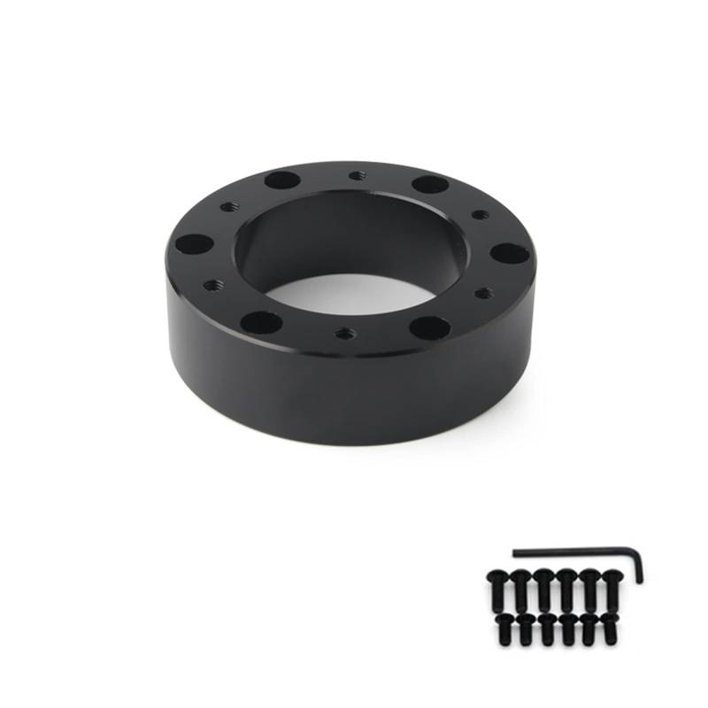 MEXWLOP Universal Lenkradnaben-Abstandshalter 12/51/76/101 mm Lenkradnaben-Boss-Kit Adapter Spacer Schwarz Auto-Lenkradnabe(FXP-DG25) von MEXWLOP