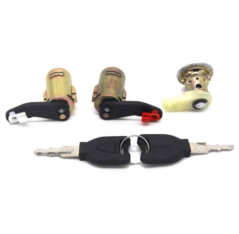MEXWLOP VORNE Links RECHTS TÜRSCHLOSS Barrel Kofferraum HECKKLAPPE Schloss MIT 2 SCHLÜSSELN, for Renault, KERAX MIDLUM Premium 5001834847 7485116317 von MEXWLOP