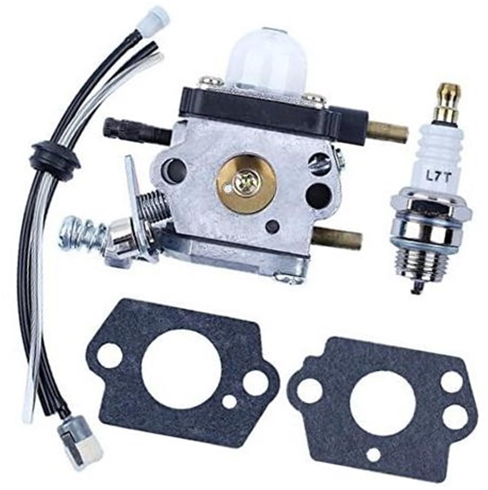 MEXWLOP Vergaser-Kraftstoffleitungsfilter-Zündkerzensatz, for Mantis-Grubber 7222, for Echo, 12520013123, Grubber-Ersatzteil #, for Zama, C1U-K54A Rasenmäher-Zündkerze MEXWLOP Vergaser-Kraftstoffleitungsfilter-Zündkerzensatz, for Mantis-Grubber 7222, for Echo, 12520013123, Grubber-Ersatzteil #, for Zama, C1U-K54A Rasenmäher-Zündkerze von MEXWLOP