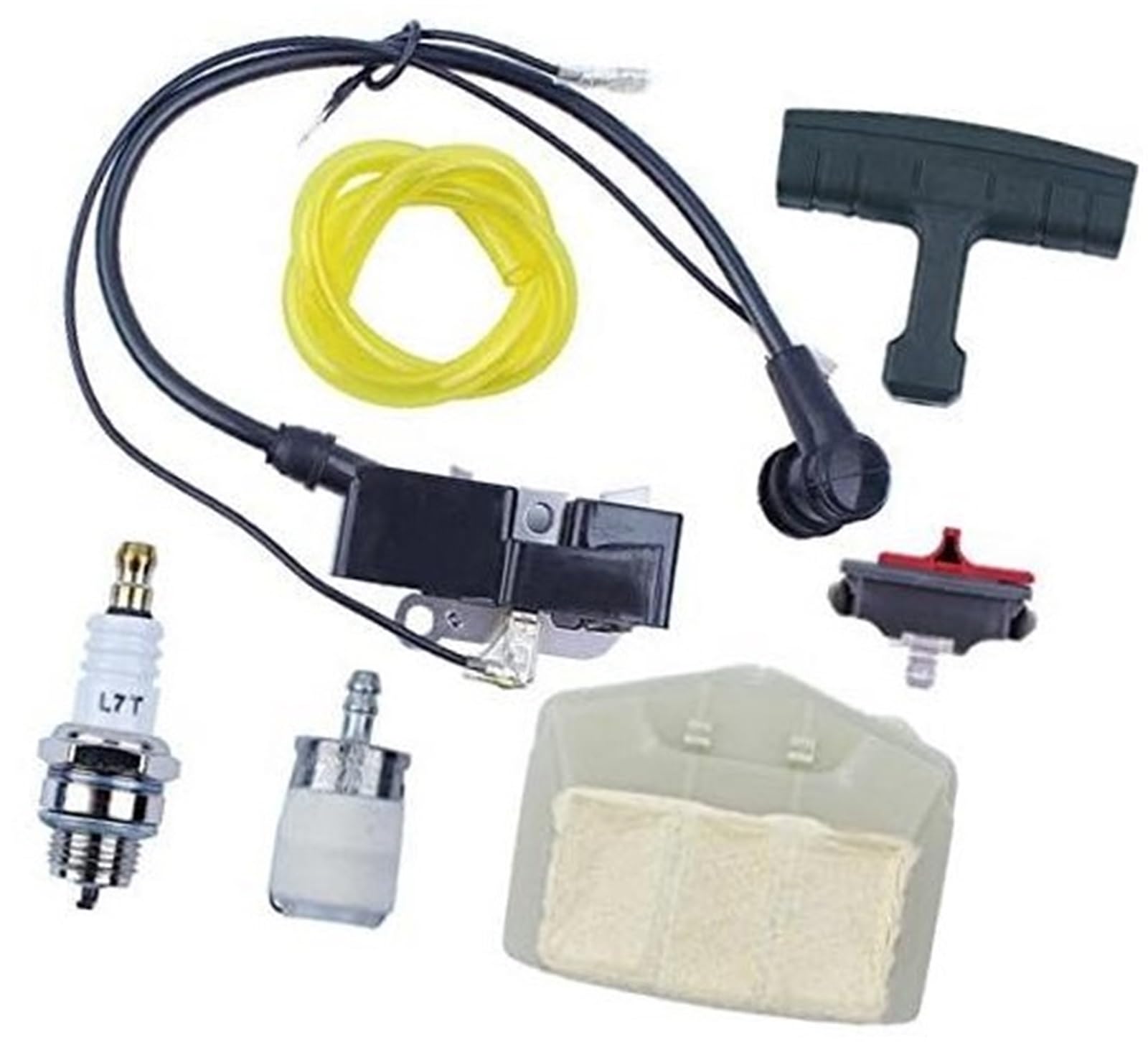 MEXWLOP Zündspule, Luftfilter, Notausschalter, Zündkerzensatz for Husqvarna 362 365 371 372 Kettensäge, Griff, Kraftstoffleitung Rasenmäher-Zündkerze MEXWLOP Zündspule, Luftfilter, Notausschalter, Zündkerzensatz for Husqvarna 362 365 371 372 Kettensäge, Griff, Kraftstoffleitung Rasenmäher-Zündkerze von MEXWLOP