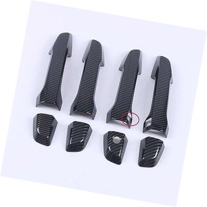 MEXWLOP for CR-V CRV 2017 2018 2019 2020 2021 Carbon Chrom Auto Türgriff Abdeckungen Trim Overlay Styling Auto Zubehör Türgriffabdeckung aus Kohlefaser(Black Carbon 2 Sensors) von MEXWLOP