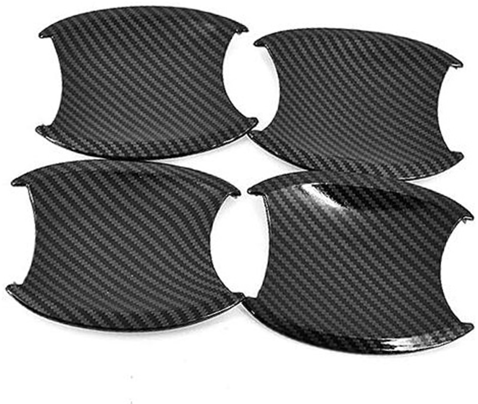 MEXWLOP for CRV CR-V 2007 2008 2009 2010 2011 Carbon Fiber Chrome Auto Türgriff Abdeckung Dekor Türgriffabdeckung aus Kohlefaser(Black Carbon Bowl) von MEXWLOP