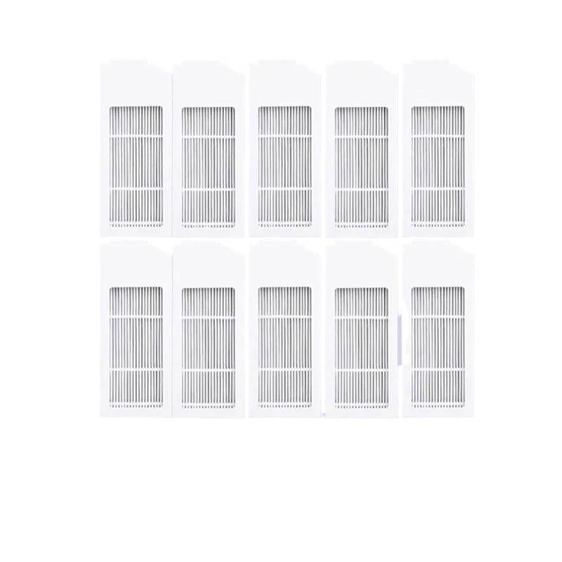 MEXWLOP for Ecovacs Deebot X1 Omni T10 Turbo Staubsauger Roboter Filter Seite Pinsel Reinigung Tuch Ersatzteile Staub Box Zubehör Roboter-Staubsauger-Kit(10PCS-01) von MEXWLOP