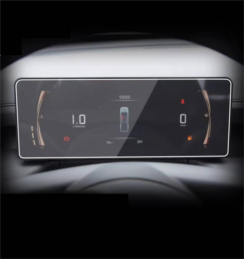 MEXWLOP for GWM, for POER, Kingkong 2022 2023 Auto LCD Touchscreen Navigation GPS und Armaturenbrett Schutz Zubehör Gehärteter Glasfilm Blendfreie Autoscheibenfolie(Dashboard) von MEXWLOP